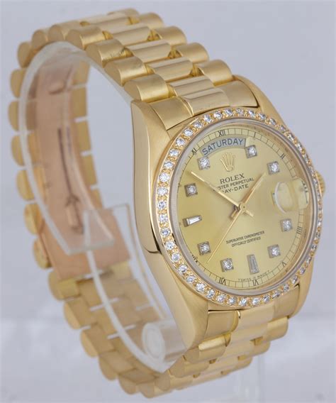 rolex day date 18038 diamond dial|rolex model number 18038.